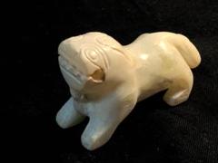 【 天然白翡翠 辟邪俑根付 】　倣古葬玉　明～清朝期　中華古玩　L0205F m25740982724_1.jpg?1730873402