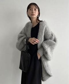 新品未使用　clane ニットカーディガン CLANE - シャギ― ショートカーディガン - SHAGGY SHORT KNIT