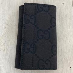 新品箱付✨GUCCI グッチ GG キャンバス 6連 キーケース 黒 ブラック GUCCI - 【特別価格】美品❤︎GUCCI GGキャンバス ロゴプレート