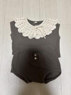 ベビー服　セットアップ襟付き　70〜80サイズ　韓国子供服