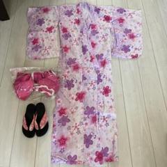 花柄浴衣 140サイズ 綿100%