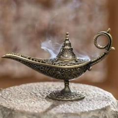 【希少品】アラジンと魔法のランプ　お香付き 当時物 東京ディズニーランド 即納！最大半額！】 希少品】アラジンと魔法のランプ お香付き