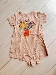 TINY cottons 半袖ロンパース　花柄　12M