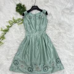 新品 トッカ ワンピース 花柄 レース付き 紫リボン ピンク 70-80