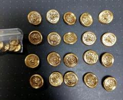 【ボタン】金　ゴールド　ライオン　25個　ミニ