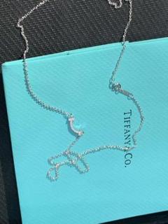 美品 Tiffany フルダイヤモンド・ミニスマイルネックレス