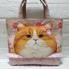 f*w様 コヤンイサムチョン♡インド刺繍×オッドアイにゃんのトートバッグ♡ミニポ f*w様 コヤンイサムチョンインド刺繍×オッドアイにゃんのトート