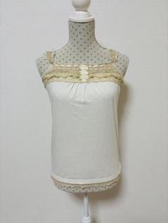 美品⭐️axes femme アクシーズ コットンレースキャミソール 森ガール