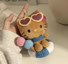 希少 レア ライフセラ 限定 浮き輪 日焼け ハローキティ 根付け 希少品】『ハローキティ』日焼けぬいぐるみ ハワイ限定 浮き輪