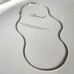 ネックレス　1㎜　スネーク　チェーン　ステンレス　Silverのサムネイル