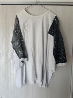 国内外ラッパーに超人気 KAPITAL バンダナ袖 ビッグ Tシャツ KAPITAL (キャピタル) 18.5/-天竺 バンダナHUGE-T（COOKIE） SAX