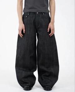 MENES Okayama Raw Selvedge Baggy Jeans 黒