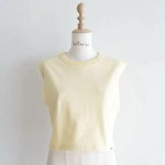 【新品未使用】C/L Fluffyパッドinフロントアップタンク　ナチュラルM シールームリン C/L Fluffy パッドinアメスリタンクナチュラル色