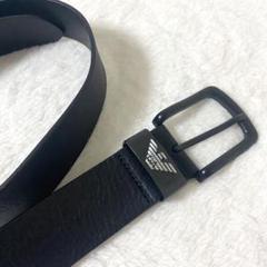 GIORGIO ARMANI ジョルジオアルマーニ ベルト ブラック系 レザー