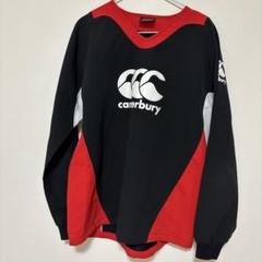 Canterbury ラグビーウェア 長袖 黒/赤/白