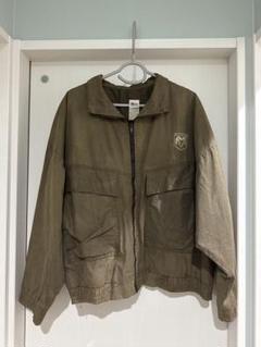 90s Ashley古着USA製Dodgeドギーレーシングジャケット黒ベージュ 90s Ashley古着USA製Dodgeドギーレーシングジャケット黒ベージュ