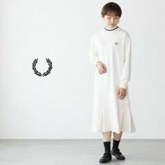 美品♡ FRED PERRY フレッドペリー　ロングワンピース　格子柄　リブ 楽天市場】古着 FRED PERRY フレッドペリー ストライプ 長袖 V