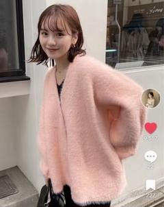 le.ema ルエマ mohair touchボタンカーディガン LE.EMA】mohair touch cardigan ルエマ レディース