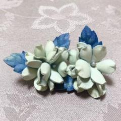 レザーフラワーピアス