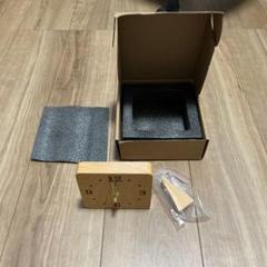 木製正方形掛け時計