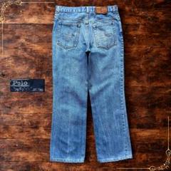 70s POLO WESTERN ポロラルフローレン フレアデニムパンツ 古着