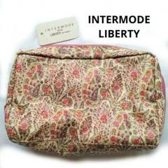 未使用 タグ付き　INTERMODE LIBERTY 　花柄 ポーチ　ピンク