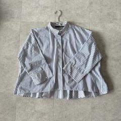 【値下げ】ZARA ストライプ ペプラムシャツ
