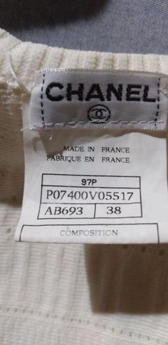CHANEL パンチングノースリーブニット 38 CHANEL パンチングノースリーブニット 38 - メルカリ