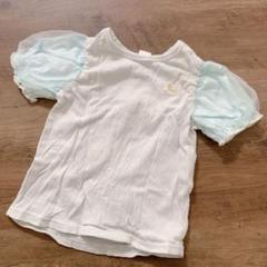 ベビー服 トップス Tシャツ 女の子 グリーン レース 80 半袖