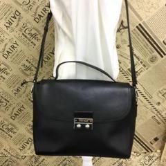 コールハーン ハンド ショルダーバッグ ビジネス 革 黒 FO185