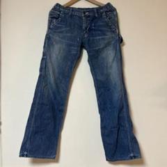 ♤新品未使用♤デニムダンガリー/ワッペン　ペンキ汚しパンツ／160センチ m25872929949_1.jpg?1732428357