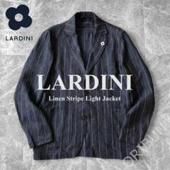LARDINI リネンストライプ ライトジャケット 干場 LEON LARDINI リネンストライプ ライトジャケット 干場 LEON - メルカリ