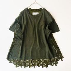 美品　サカイラック　デニム　シャツ　異素材ドッキング バックプリーツ　レース sacai - 新品、未使用、SACAI レース ドッキング シャツの通販