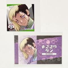 Dr.STONE あさぎりゲン ジャンプショップ 365日ステッカー 名刺カード