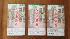 上方温泉☆一休☆京都本館☆大人入浴半額券3枚セット