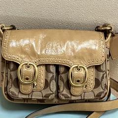 Coach ・ショルダーバッグ、ベージュ、コーチ、シグネチャー