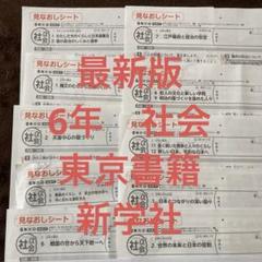 カラーテスト 6年生 社会 令和6年度 東京書籍 新学社 - メルカリ