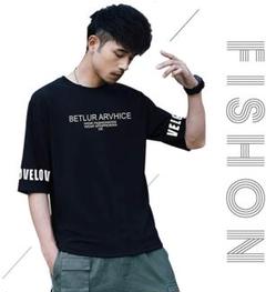 【3XL】Tシャツ メンズ 半袖 無地 五分袖 大きいサイズ