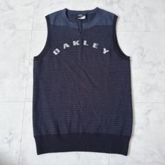 OAKLEY ベスト スキッパー チェック 刺繍 オークリー M ネイビー
