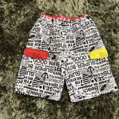 130センチ男の子用水着 白黒プリント