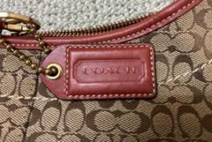 COACH ショルダーバッグ ブラウン/レッド