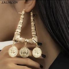 【Coin square bambooPierce】コインスクエアバンブーピアスのサムネイル
