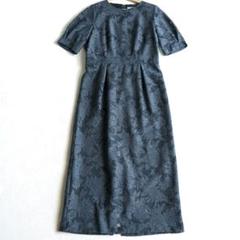 極美品★エメ 総レース ワンピース ドレス ジャガード マキシ L パーティー