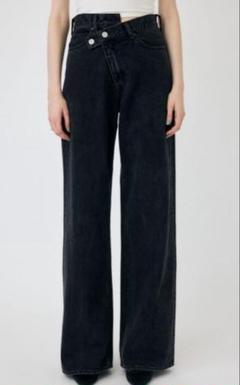 MOUSSY cross waist wide straight サイズ1