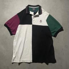 vintage ラルフローレン　ラガーシャツ　半袖　L ポロシャツ　ブロック
