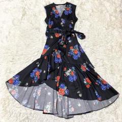 美品✨Tory Burch ワンピース カン ミンギョン 花柄 ラップ ドレス