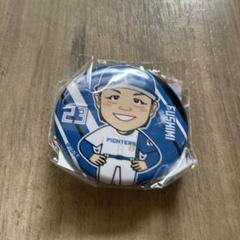【匿名発送】北海道日本ハムファイターズ　伏見寅威　缶バッチ　ガチャ