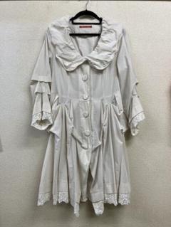 nonnondorl ノンノンドール コート 軽量 花 レース XL 古着