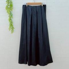 【a.v.v】 ロングスカート プリーツ バックゴム （L） 裏地あり 上品