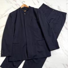 Vintage 80s 90s ベロア マオカラー 上下 セットアップ スーツ Vintage 80s 90s ベロア マオカラー 上下 セットアップ スーツ